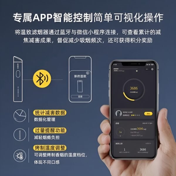 WONZ E1 煙草加熱器 溫致加熱主機 藍牙調節 智能溫控