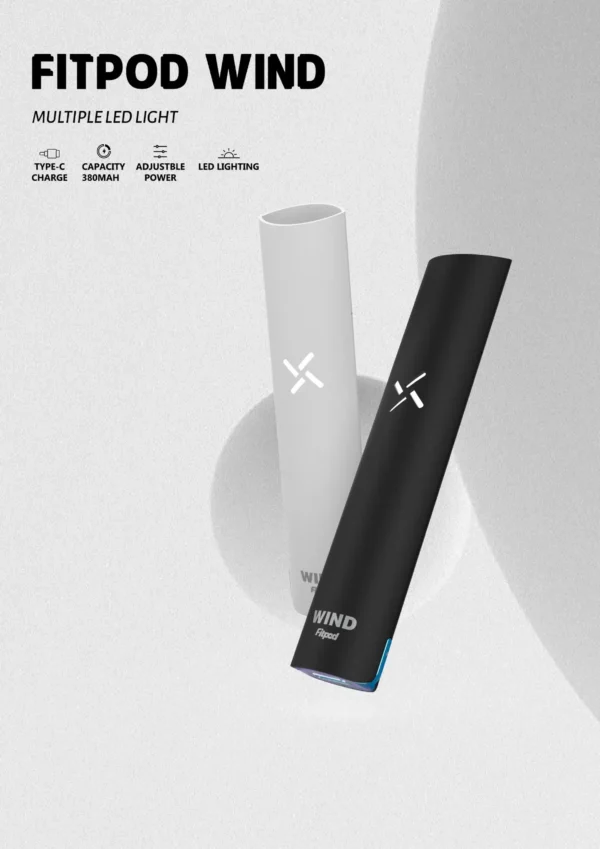 Q103.webp Fitpod Wind 氣流桿 一代發光主機 四檔調節 通配一代煙彈