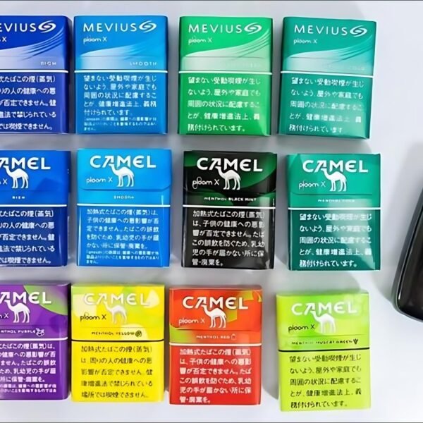 日本加熱煙.jpg PLOOM專用煙蛋 駱駝Camel加熱菸|七星MEVIUS 加熱菸推薦
